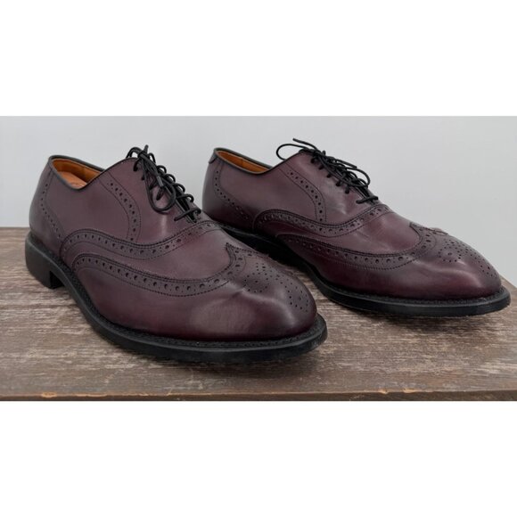 Allen Edmonds Chester Wingtip Oxford Shoes Men’s 9.5 D Burgundy Leather 1973S main image 6